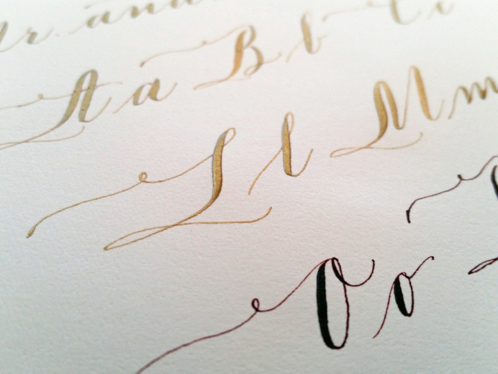 copperplate gold ink bella grafia