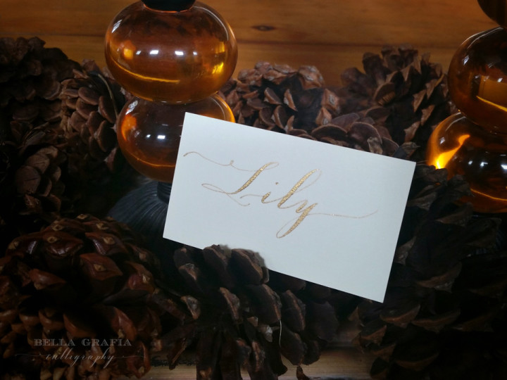 lily placecard - Bella Grafia Calligraphy