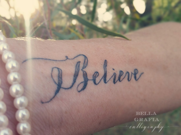 Robin tattoo 2 - Bella Grafia Calligraphy